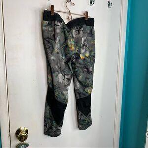 Adidas techfit climacool floral cropped leggings wide Adidas logo